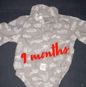 Baby formal shirt onsie
